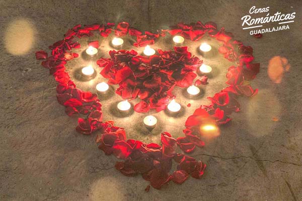 Decoración para cenas románticas